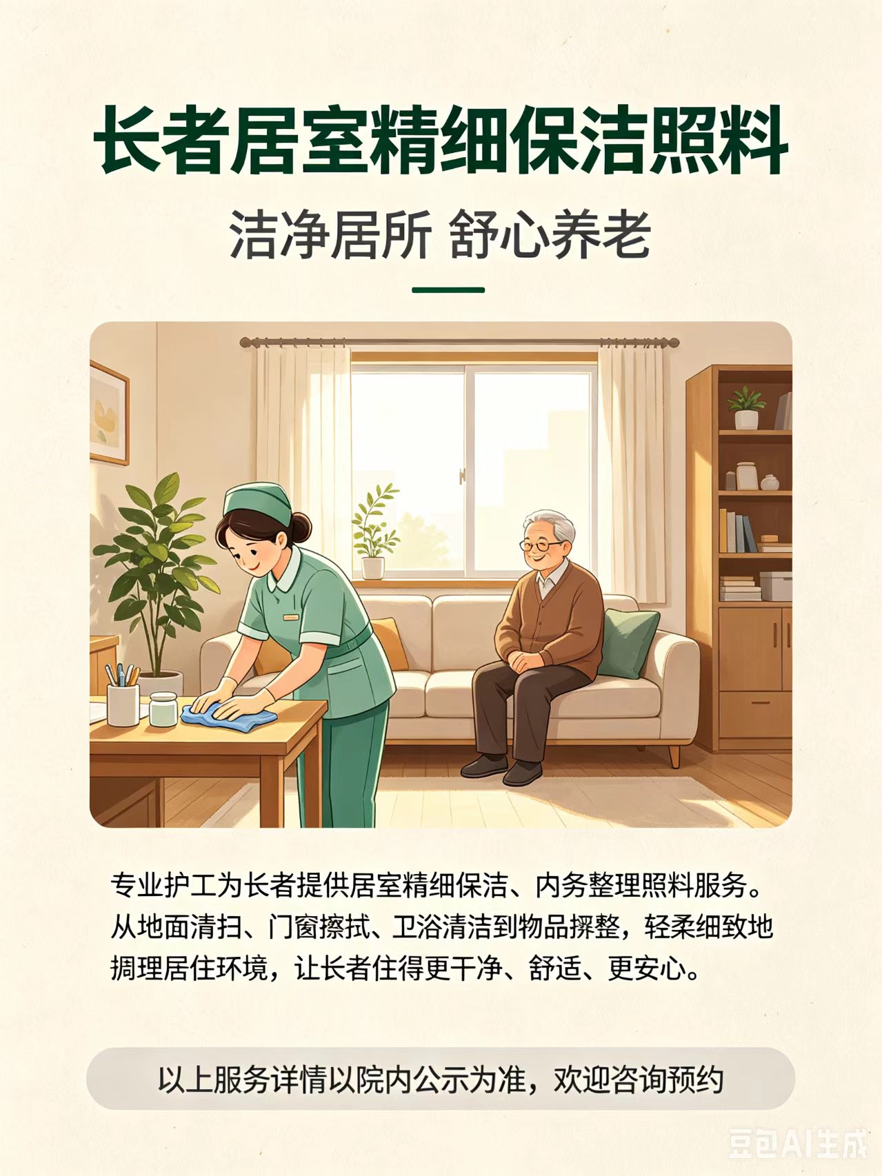 专业护工精细保洁服务