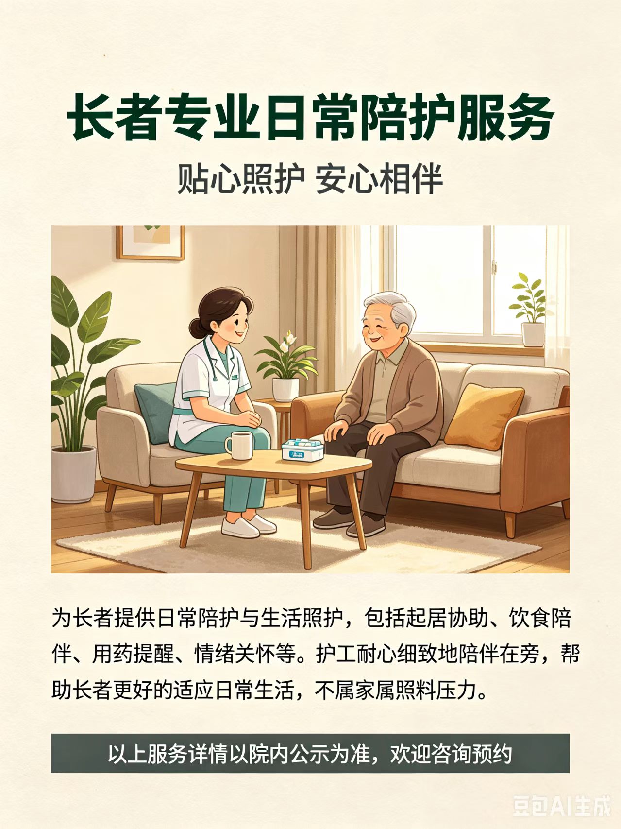 专业护工日常陪护服务