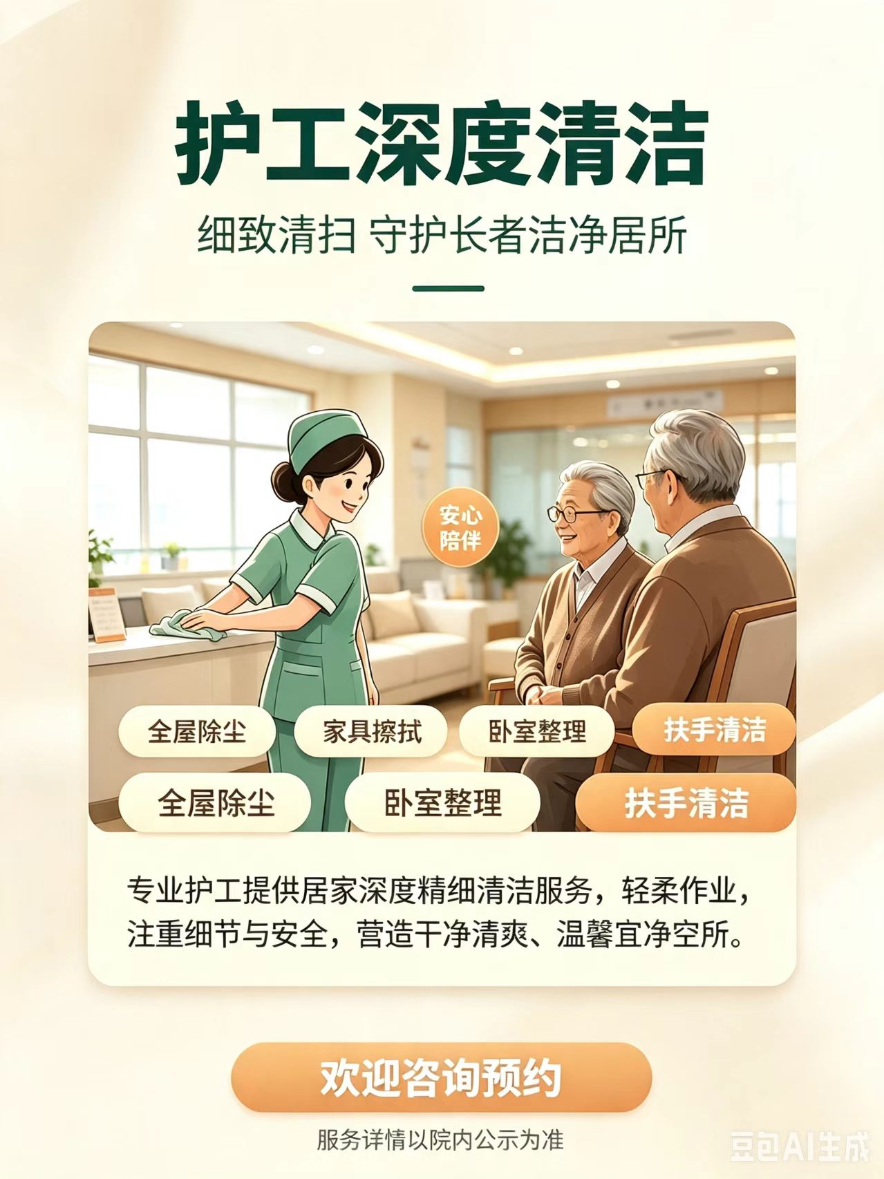 专业护工深度清洁