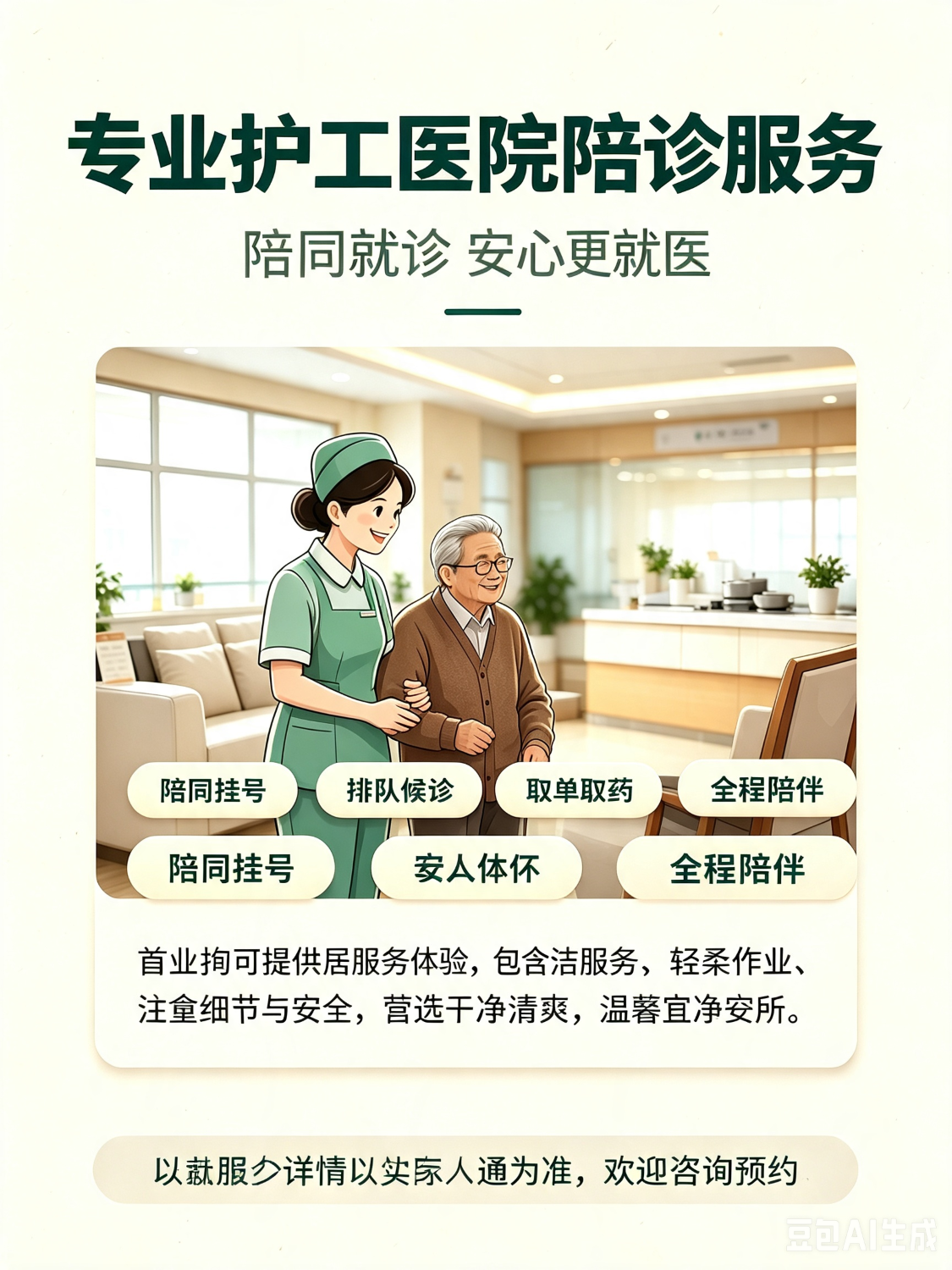 专业护工医院陪诊服务